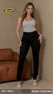 Calça Skinny Fem Sarja Preta Lycra, Mulheres Altas, Ri19 SKU 040437