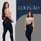 Calça Skinny Feminina Jeans Amaciada Cintura Alta Com Elastano, Levanta Bumbum