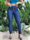 Calça Skinny Feminina Jeans modelo escuro e básico