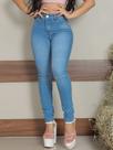 Calça Skinny Jeans Feminina Premium Clara Básica Cintura alta modela bumbum lycra/elastano