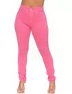calça skinny rosa