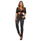 Calça Skinny Tecido Jacquar Premium Com fenda na Barra