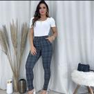 Calça Skinny Xadrez