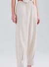 Calça Slouchy Hering K4R4 Feminina Com Bolsos Viscose e Linho T. P/XG