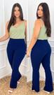 Calça social feminina estilo flare Malha scuba Calça social feminina estilo flare Malha scuba