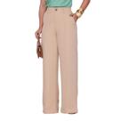 Calça Social Feminina Pantalona Wide Leg Alfaiataria Premium Elegante