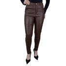 Calça Social Feminina Pellini Slim Resinada Marrom - CAL885 Calça Social Feminina Pellini Slim Resinada Marrom - CAL885