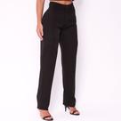 Calça Social Feminina Tecido de Two Way - Preto