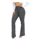 Calça Social Flare Bailarina Com Zíper Bolso E Cintura Alta