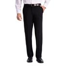 Calça social J.M. Haggar, elástica de 4 vias, ajuste reto, preta