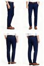 Calça social masculina azul marinho Oxford Calça social masculina azul marinho Oxford