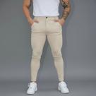 Calça Social Masculina Bengaline Skinny Padrão Alfaiataria