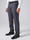Calça Social Masculina Slim Cinza Escuro Calça de Terno Executiva Tecido Panamá Alfaiataria de Trabalho Executivo Tamanh