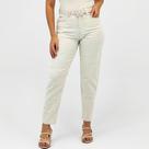 Calça Specific Jeans Reta em Tecido Feminina