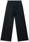 Calça Suede Preta Boca Larga Vic Vicky