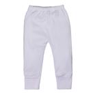 Calça suedine básica com pé reversível lilás para bebê