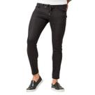 Calça Super Skinny Fit Masculina Preta Cós com Cordão Zune