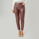 Calça susie couro skinny feminina