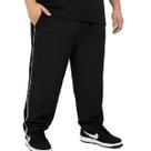 Calça Tactel Mascullina Tradicional Com 3 Bolsos Plus Size