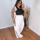 Calça Track Pants Pantalona Cargo Moda Gringa Plus Size