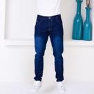 Calça Tradicional Básica Masculina Com Jeans Pistolado Amaciado