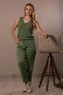 Calça Tricô de Modal Capri Verde