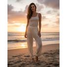 Calça tricot Aladim Com Shorts Moda Tendência Lançamento Tam M