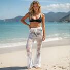 Calça Tricot Saída de Praia Vazada