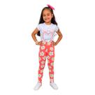Calça Tule Infantil Menina Cor Coral