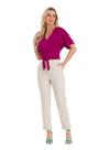 Calça Visco Linho Barra Italiana Robe Belle - Linho