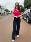 Calça Wide Cargo Fem Vclothing, TAM 40 Cor Preta