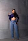 Calça wide leg