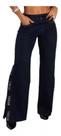 Calça Wide Leg Bordada Pit Bull Jeans Pitbull 66371