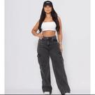 Calça wide leg cargo tecido grosso premium Calça wide leg cargo tecido grosso premium