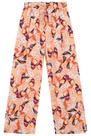 Calça Wide Leg em Viscose Estampada
