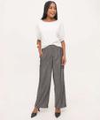 Calça Wide Leg Feminina Alfaiataria Risca De Giz Maris-15769