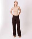 Calça Wide Leg Feminina Sarja Cargo Marisa-11153