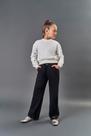 Calça Wide Leg Infantil Menina Glitter Preto CTV Calça Wide Leg Infantil Menina Glitter Preto CTV