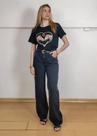 Calça wide leg jeans Calça wide leg jeans