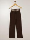 Calça Wide Leg Juvenil Para Menina - MARROM