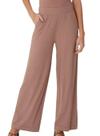 Calça Wide Leg Malwee 1000110527 Feminina Canelada Viscose T. P/XGG