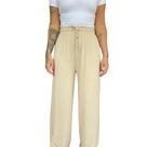 Calca Wide Leg Malwee Em Moletinho Stretch De Viscose Esporte Feminina Adulto 1000114194 Preto