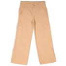 Calça Wide Leg Menina Mania Kids em Sarja na cor Caramelo
