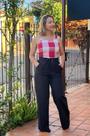 Calça Wide Leg Moletom