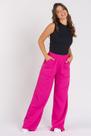 Calça Wide Leg Moletom Pink Peluciada
