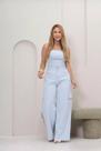Calça Wide Leg Nic Azul claro 42 Calça Wide Leg Nic Azul claro 42