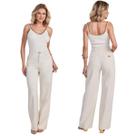 Calça Wide Leg Pantalona Feminina Plus Size Confortável e Moderna Disponível até 48