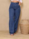 Calça wide leg plus size de brilho strass Calça wide leg plus size de brilho strass