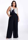 Calça Wide Leg Plus Size Viscose com Elástico Lunender 47176