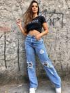Calça Wide leg Calça Wide leg